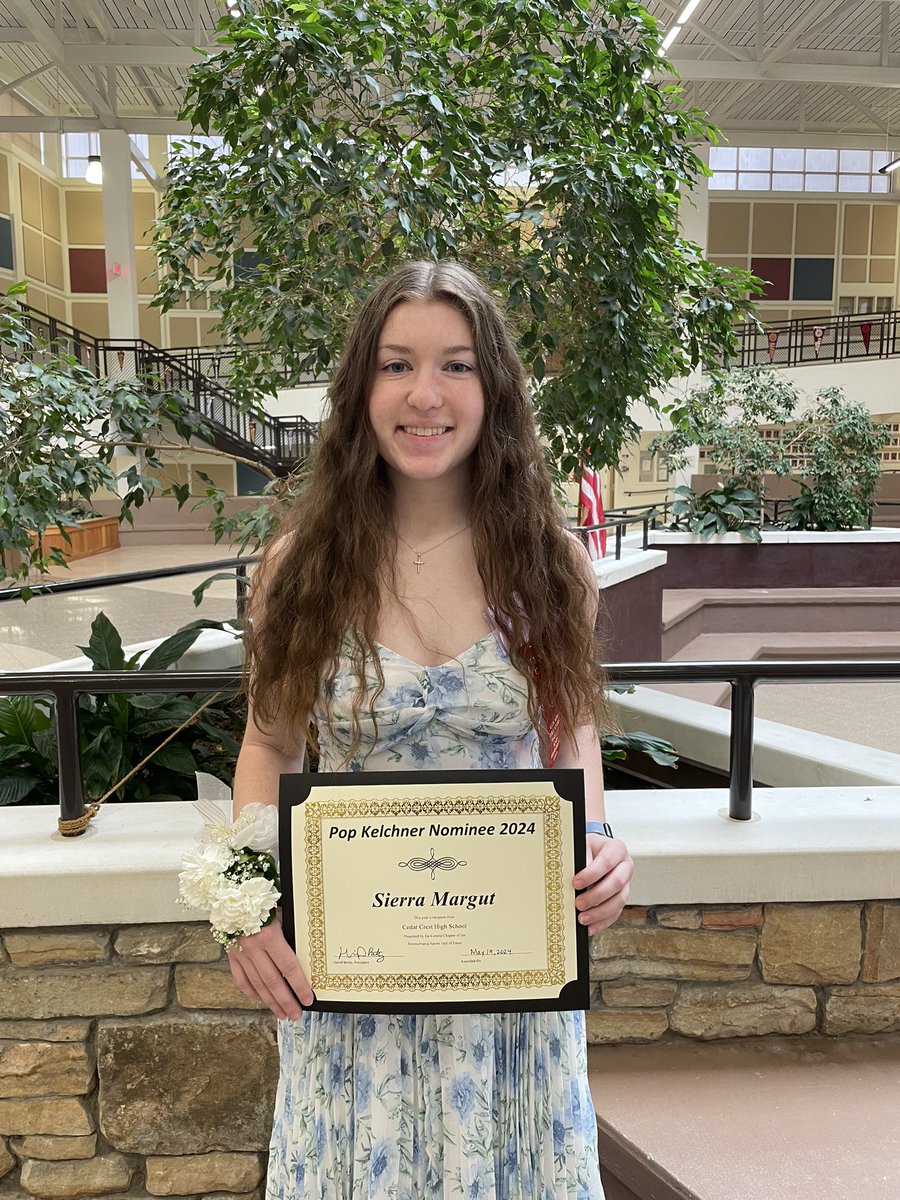 Congrats <a href="/sierramargut/">Sierra Margut</a> on your Pop Kelchner Nomination! Incredible student athlete you are kiddo💪🏻🏑🏀