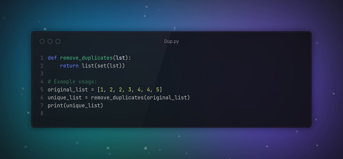 Yerrohbarrie06's tweet image. Embracing uniqueness, deleting duplicates. 

#BeUnique #StayOriginal #Pytho #Datascience