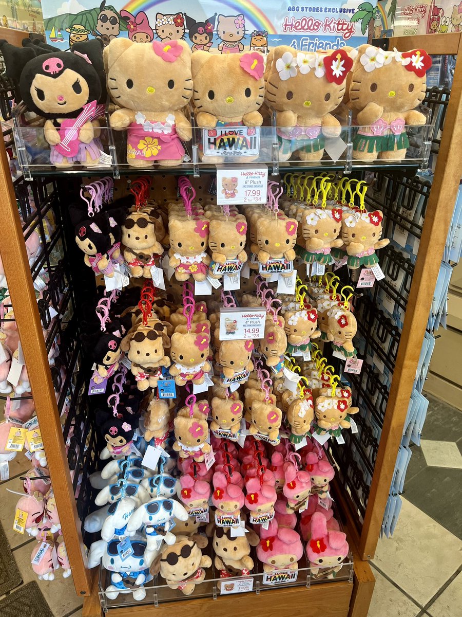 ハワイのサンリオ日焼けしてて可愛い！シナモンさんは家に居たんでしょ