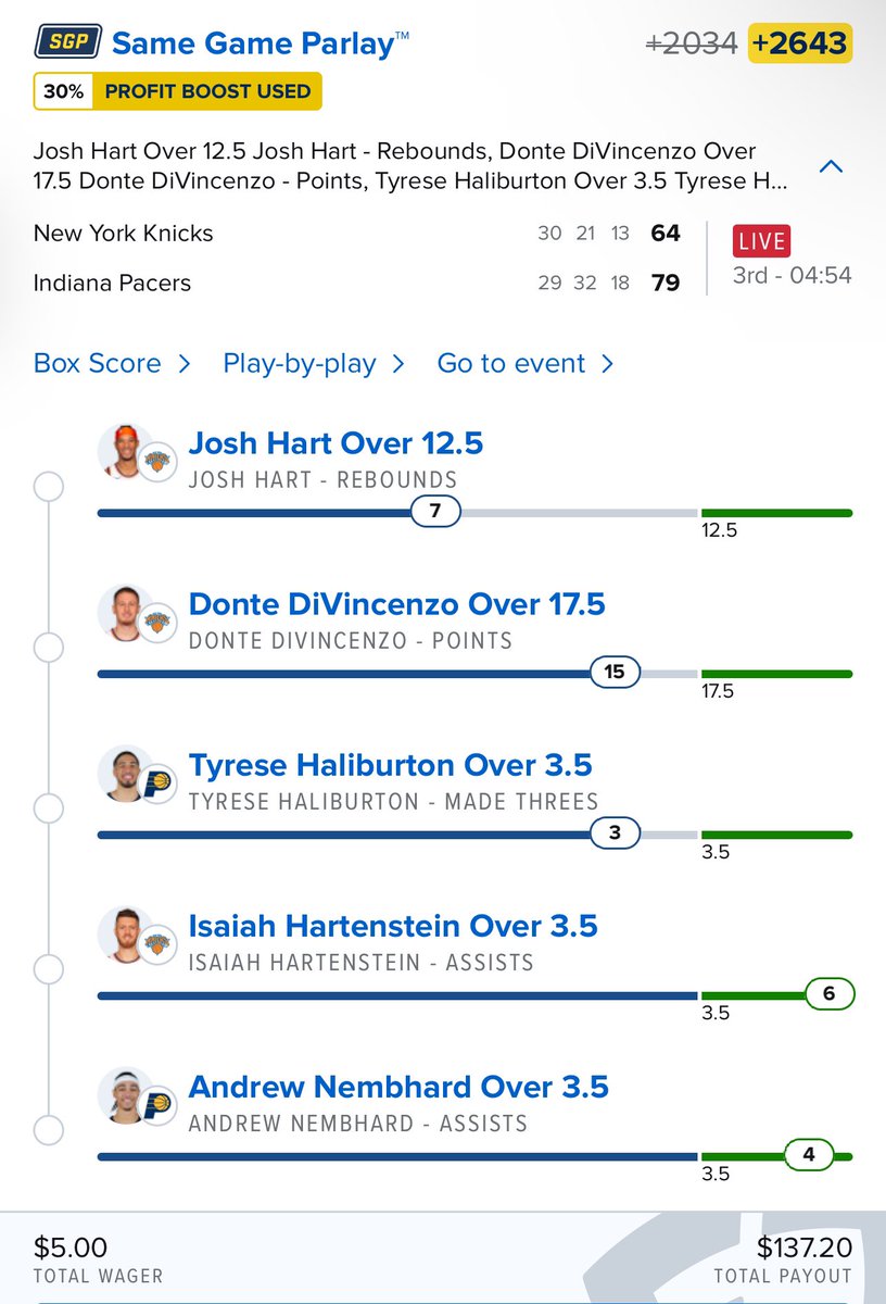 No shot tonight is the night Josh Hart gets hurt…. Unreal man. 

#GAMBLINGX #GamblingTwitter