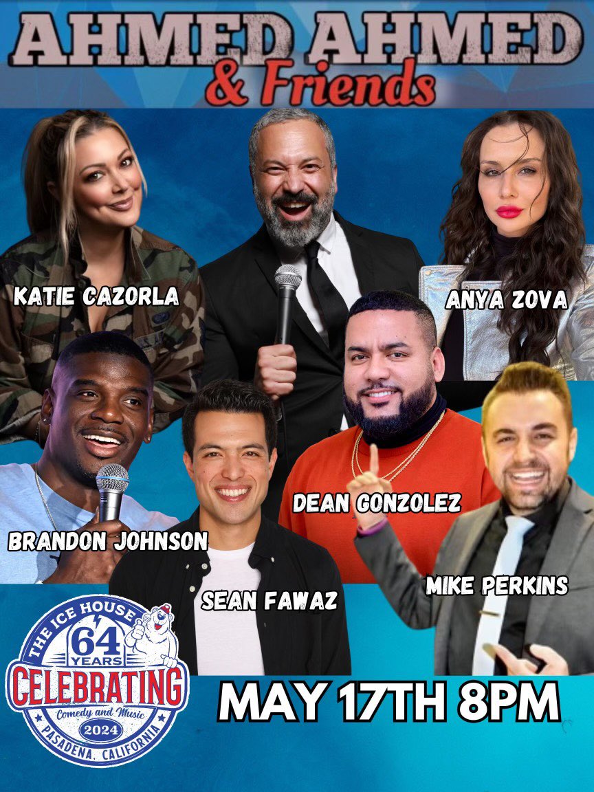 8pm TONIGHT ‼️ Catch @ahmedcomedy &amp; Friends 🎟️ Link in bio!