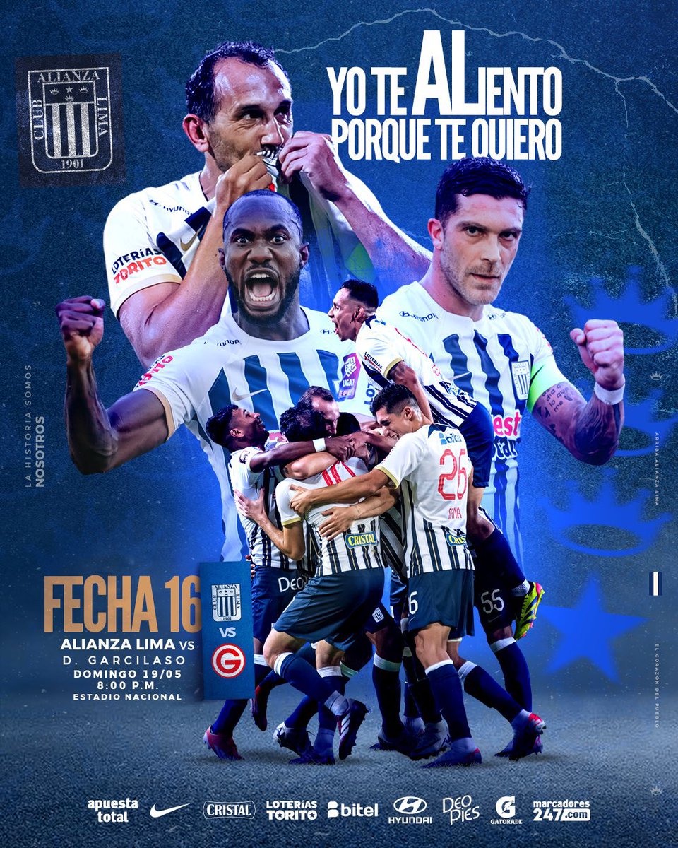 Sorteo 2 Entradas Oriente Alianza Lima vs Deportivo Garcilaso 🔵⚪️

Pasos:
1️⃣Seguirnos
2️⃣Dar RT a este post.
3⃣SUSCRÍBETE a nuestro canal de Youtube Caldera Grone.
Link: youtube.com/@calderagrone 

Sorteo: Sábado 18/05 | 8:00 pm

*Entradas Intransferibles
*Serán 2 ganadores