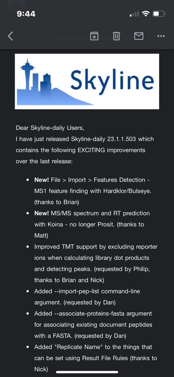 Bigtime Skyline updates in 23.1.1.503. I haven’t updated in a while - definitely time to!