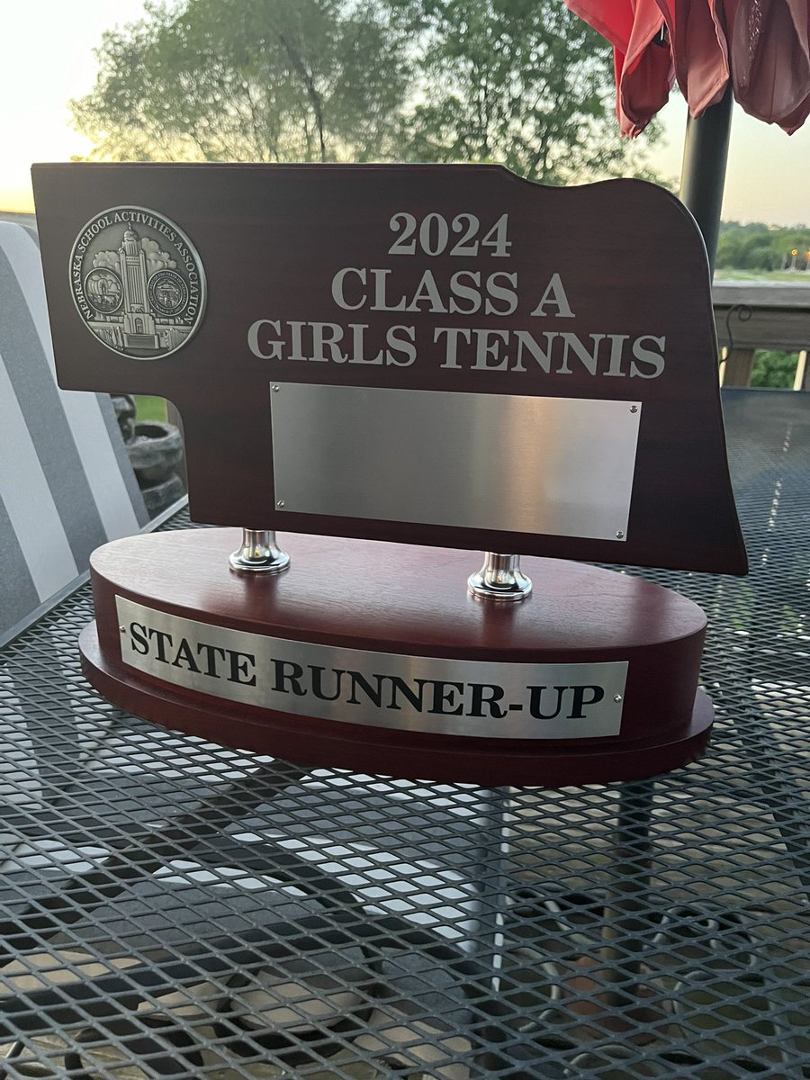 The Storm finish second at the Class A State Tennis Championships!
2 singles champion, 1 singles second place, 1 doubles 8 place and 2 doubles 3rd!