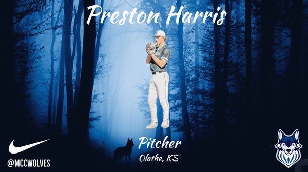 Prestonharris55's tweet photo. I’m excited to announce my commitment to further my academic and athletic career at Metropolitan Community College. Big thanks to my parents for all the money and time they spent for this to happen. Also like to thank my friends, family, and coaches for all the support.#gowolves https://t.co/FbOwXw7uZm