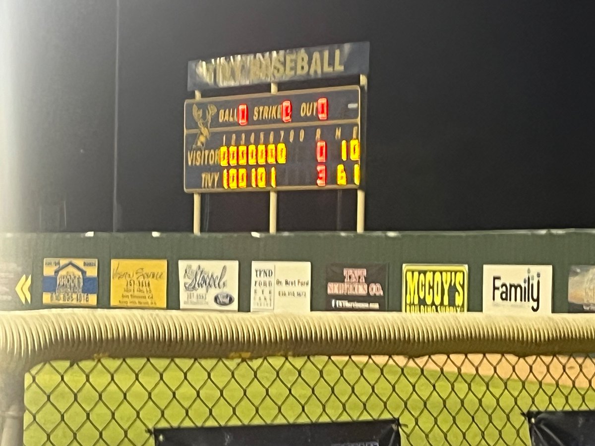 Kerrville Tivy defeats Boerne Champion 3-0 to even their series at 1–1. The decisive game three is Saturday at Southwest Legacy 1 PM.