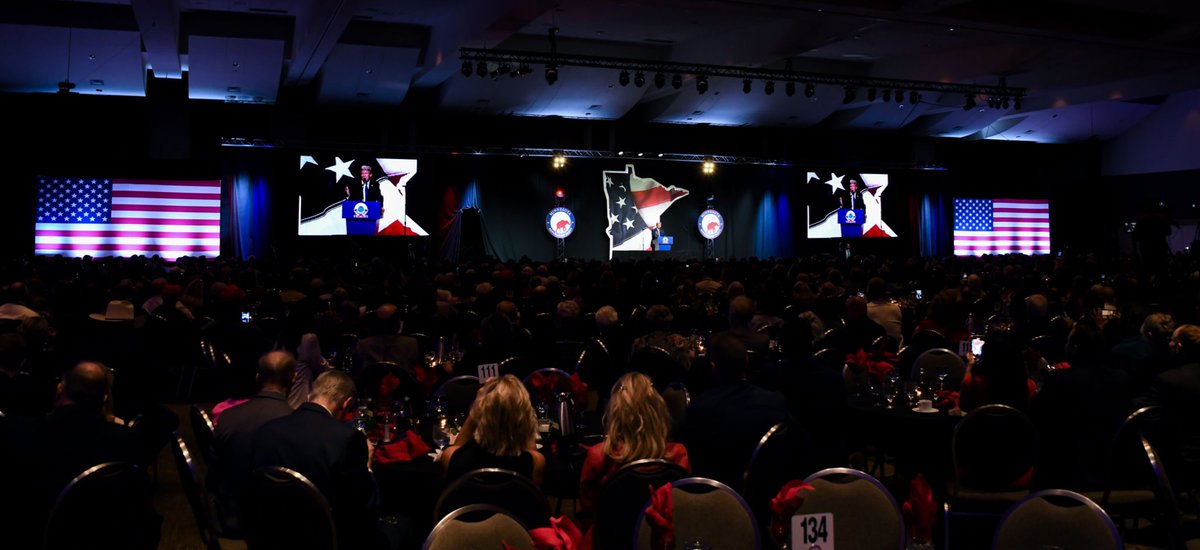 Happening Now—President Trump Keynotes the Minnesota GOP Annual Dinner at the St. Paul RiverCentre…