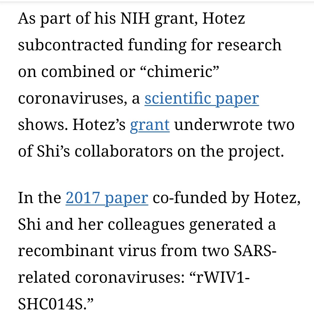 The other person in the photo, Peter Hotez, has also been a vocal critic of efforts to investigate Peter Daszak. Hotez subcontracted gain-of-function research to the Wuhan Institute of Virology. usrtk.org/covid-19-origi…