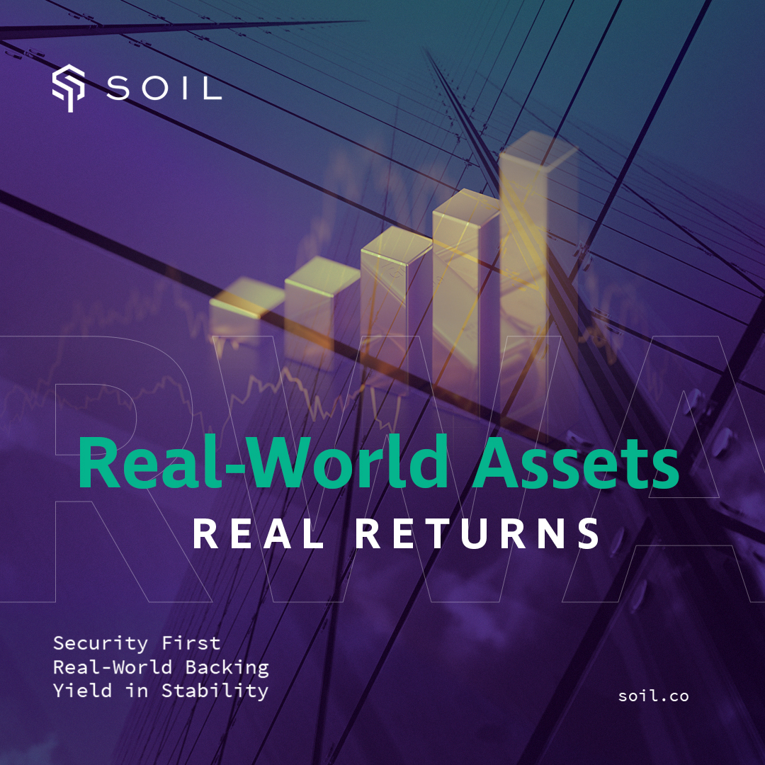 #RWA Season in #crypto is here with Soil, your gateway to stable, #RWA returns 🚀 We bridge #DeFi and finance, working in full compliance with regulations. Our secret sauce? A partnership with the leaders in private debt, Mount TFI, and a commitment to legality and security 🔐