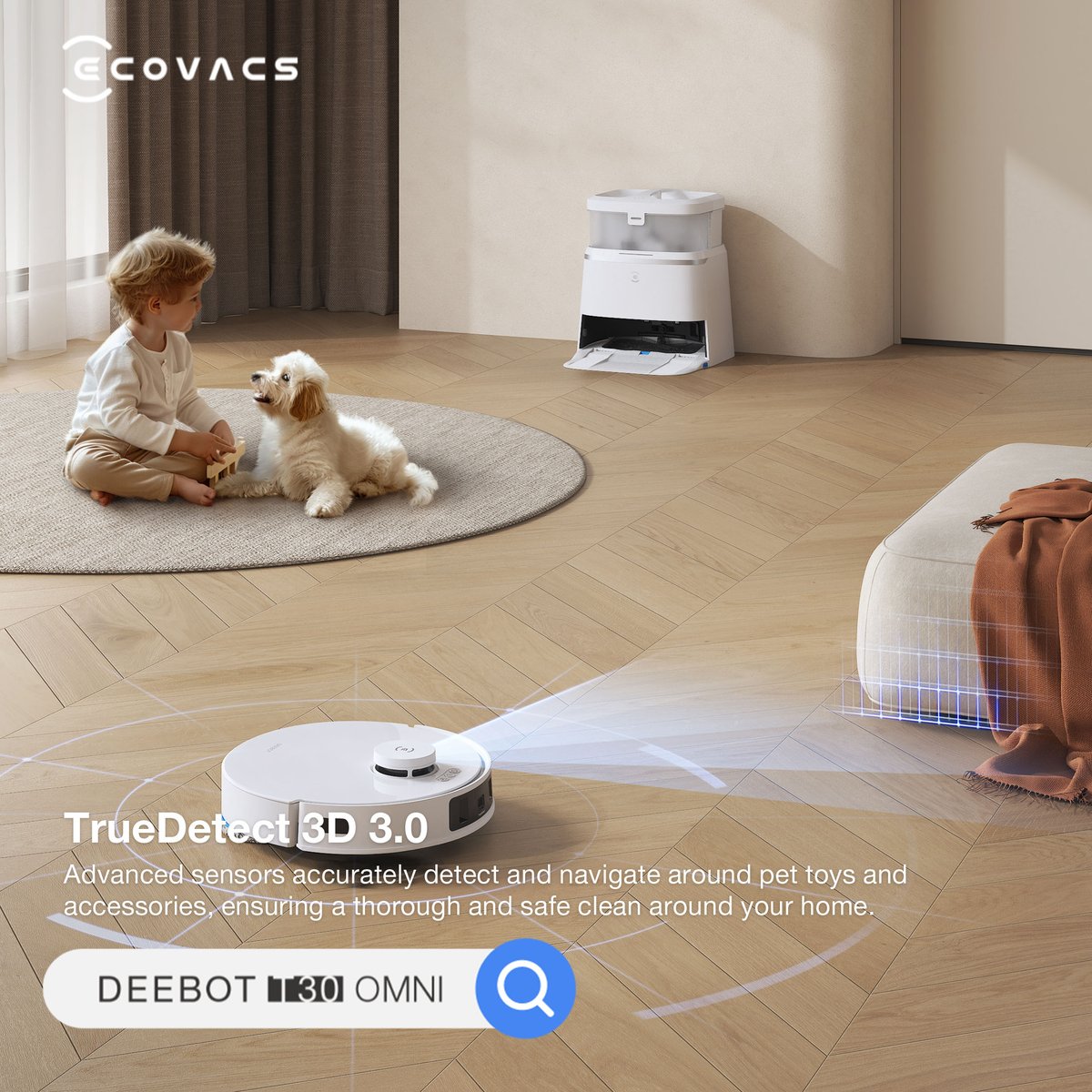 ecovacsrobotics's tweet photo. ๐พ Let pets be pets. DEEBOT T30 OMNI takes care of the mess. ๐
๐ก Shop now via https://t.co/zYPdyThA1m
#PetsofECOVACS #PawsomeDEEBOT #ECOVACS https://t.co/geQsZfFFcv