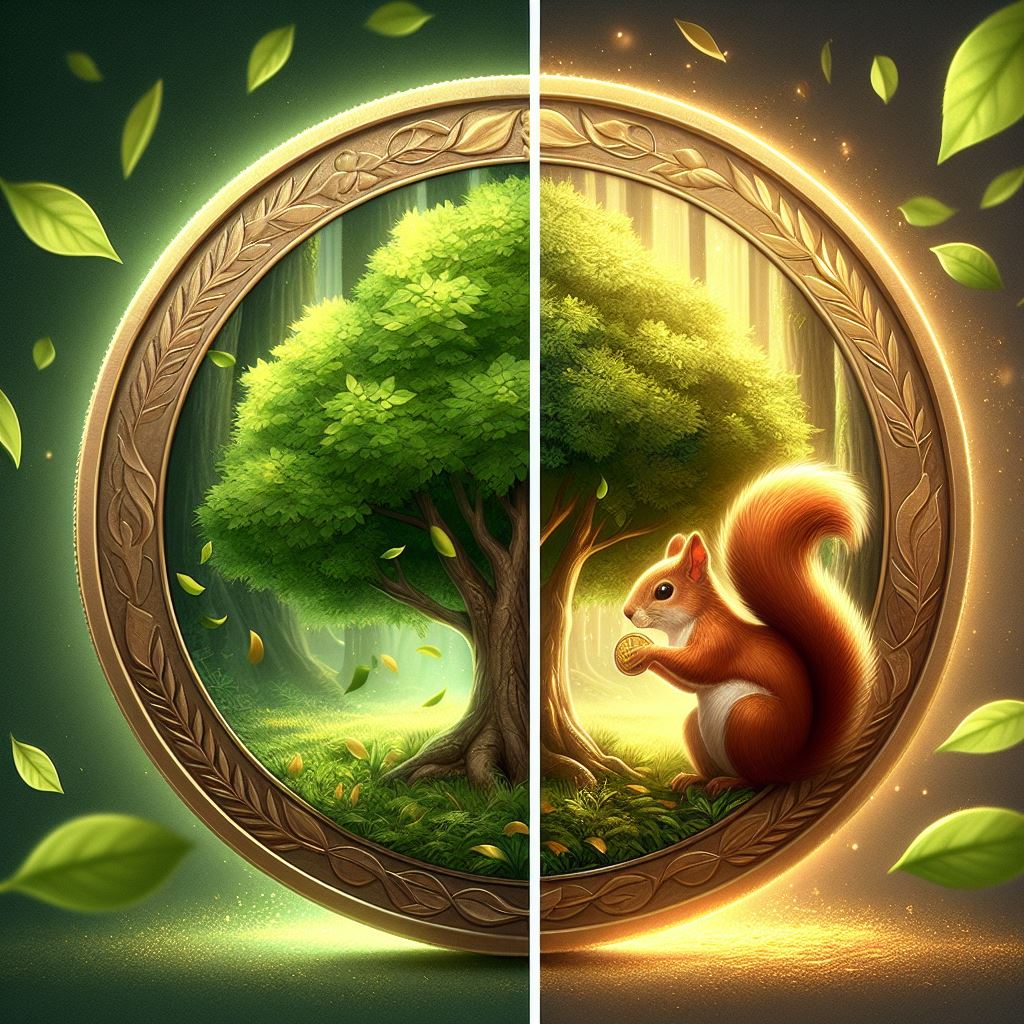 GroveSoldier's tweet photo. @GroveToken @MACGROUP8 The squirrel in the artwork represents Grovecoin’s agility and potential for growth, much like how squirrels gather and store nuts for the future. It’s a creative way to symbolize the idea of investment and saving with a touch of nature’s wisdom.
#GroveArt #GroveCommunity #GGA 🌳 https://t.co/nR9Kc3WBaF