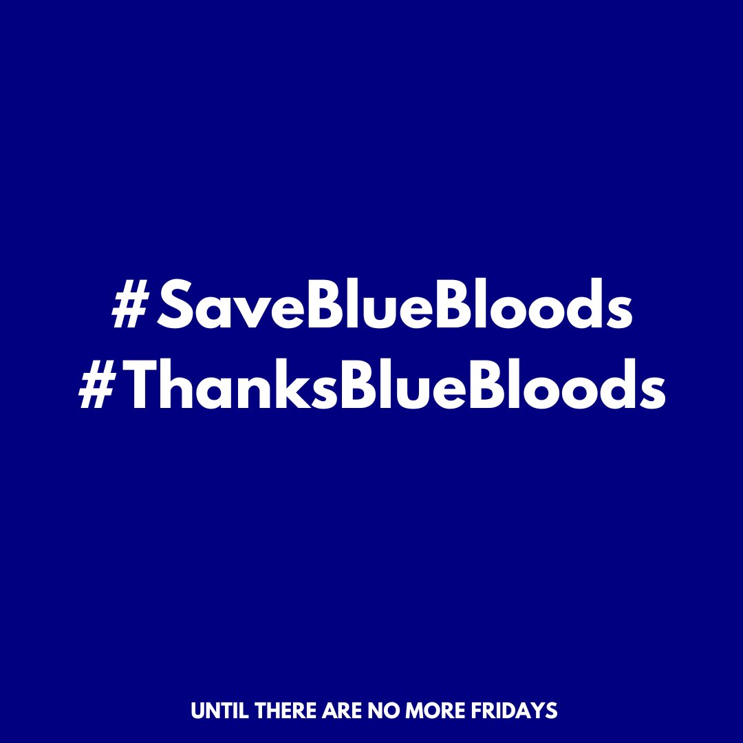 It’s time the all new season finale of #BlueBloods starts NOW don’t forget to include #SaveBlueBloods & #ThanksBlueBloods in every tweet 💙 @DonnieWahlberg @megspptc @TheJenniMurphy
