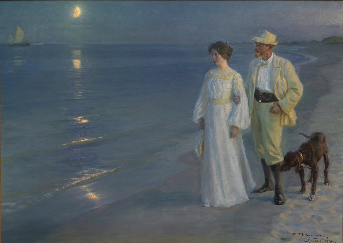 Summer Evening at Skagen Beach Peder Severin Krøyer 1899