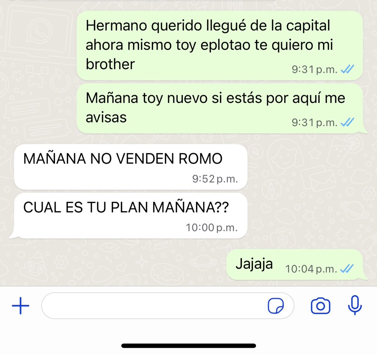 Mi conversación con un amigo 🤣😂🤣