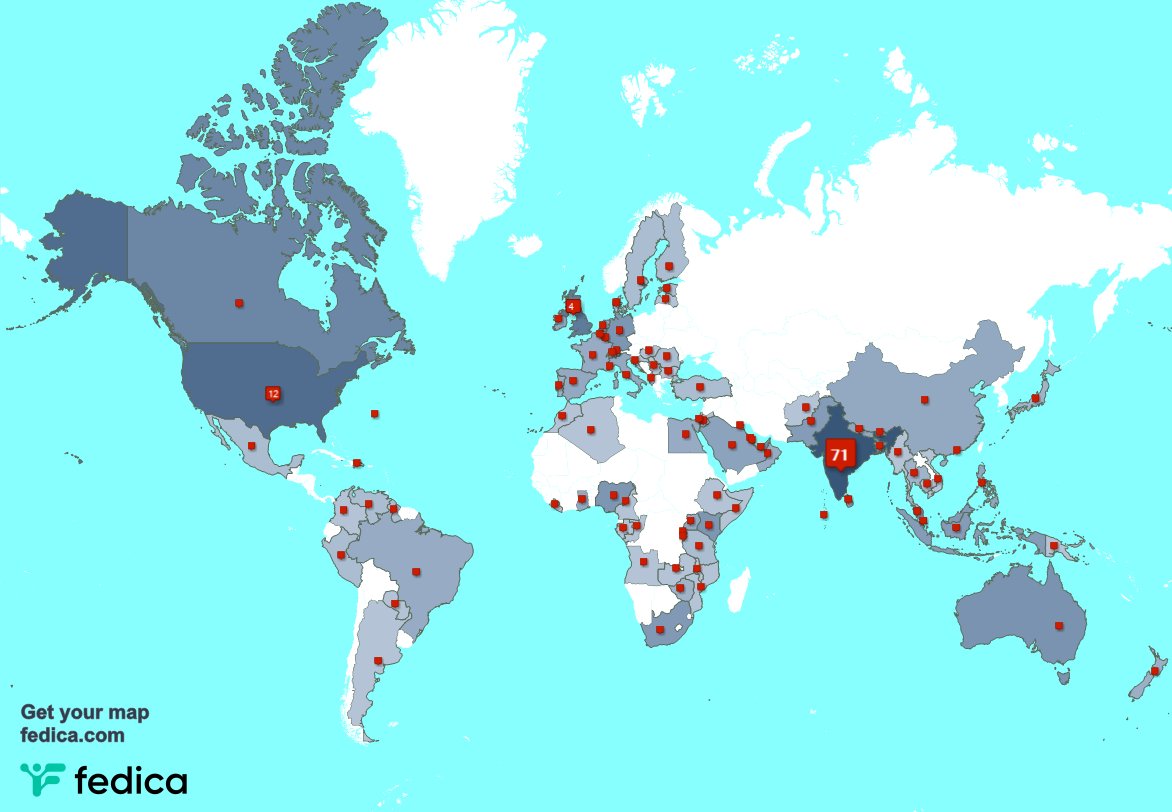 I have 11 new followers from Malaysia, and more last week. See fedica.com/!aquilbusrai