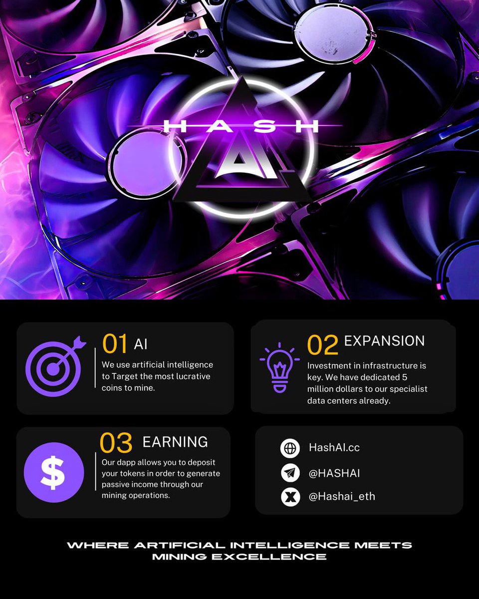 <a href="/yourcryptodj/">Your Crypto DJ</a> I’m gonna say $HASHAI <a href="/HashAI_Eth/">Hash AI</a> 

They’re 🥵 enough that they are platinum sponsors in Dubai in few days….

They’re 🥵 that they’ve got the first AI L1 coming soon.

They’re 🥵 that they’ve given out over 140k in ETH rewards from AI mining ⛏️ to compounders… plus… another