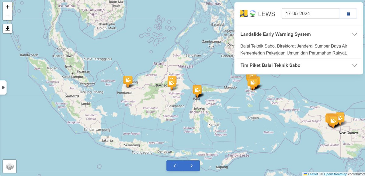Forecast longsor Indonesia tanggal 17 - 20 Mei 2024, untuk detail bisa dilihat di tautan berikut: sabo.pusair-pu.go.id/lews/ #bencana #longsor #forecast #puprsigapmembangunnegeri