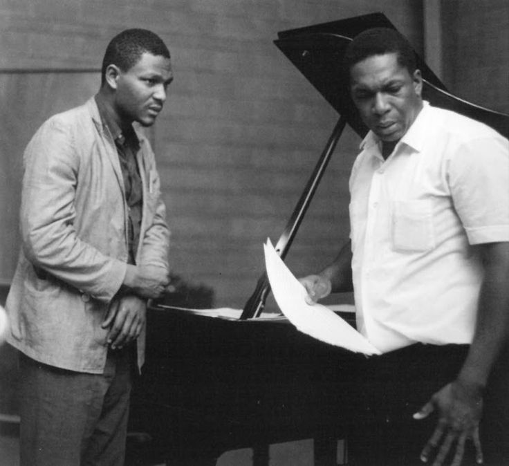'It's meaningful if people hear the music+get some beautiful feelings from it, or inner emotional release..If your ideas mean something to you, you should be able to communicate them.'-McCoy Tyner (Pic: w/John Coltrane) McCoy pays homage to Trane in my opening set @WBGO #jazz