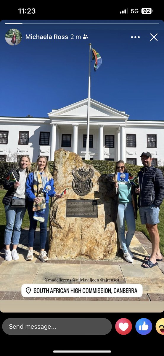 Voting for change 🇿🇦✅ #southafricaelections #australia