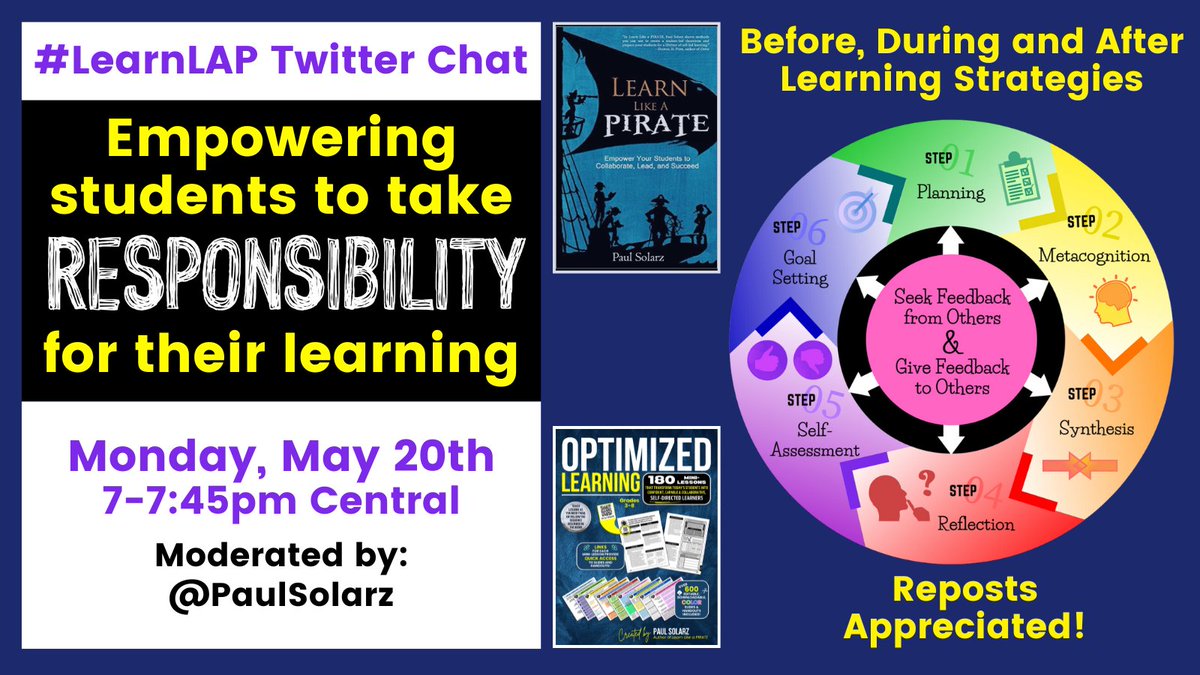 PaulSolarz's tweet photo. Please join us IN 15 MINUTES (7pm Central) for #LearnLAP!

#msmathchat #teacheredchat #tlap #tntechchat #Aledchat #ILedchat #MexEdChat #mbedchat #resiliencechat #ieedchat #asbchat #tosachat #formativechat #education #k12 #edchat #edtech #kinderchat #mschat #elemchat #ntchat https://t.co/Iw3ODICj2X