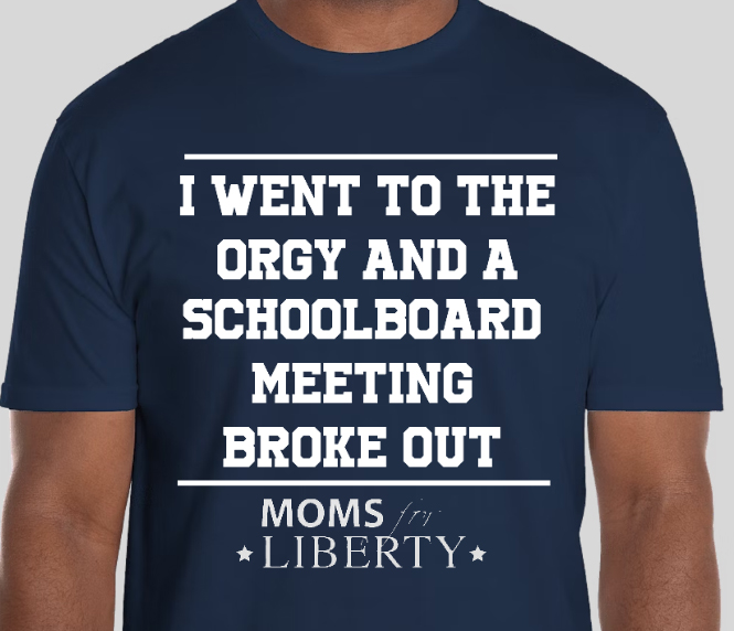 What do you guys think of my new Moms for Liberty tee shirt idea?
