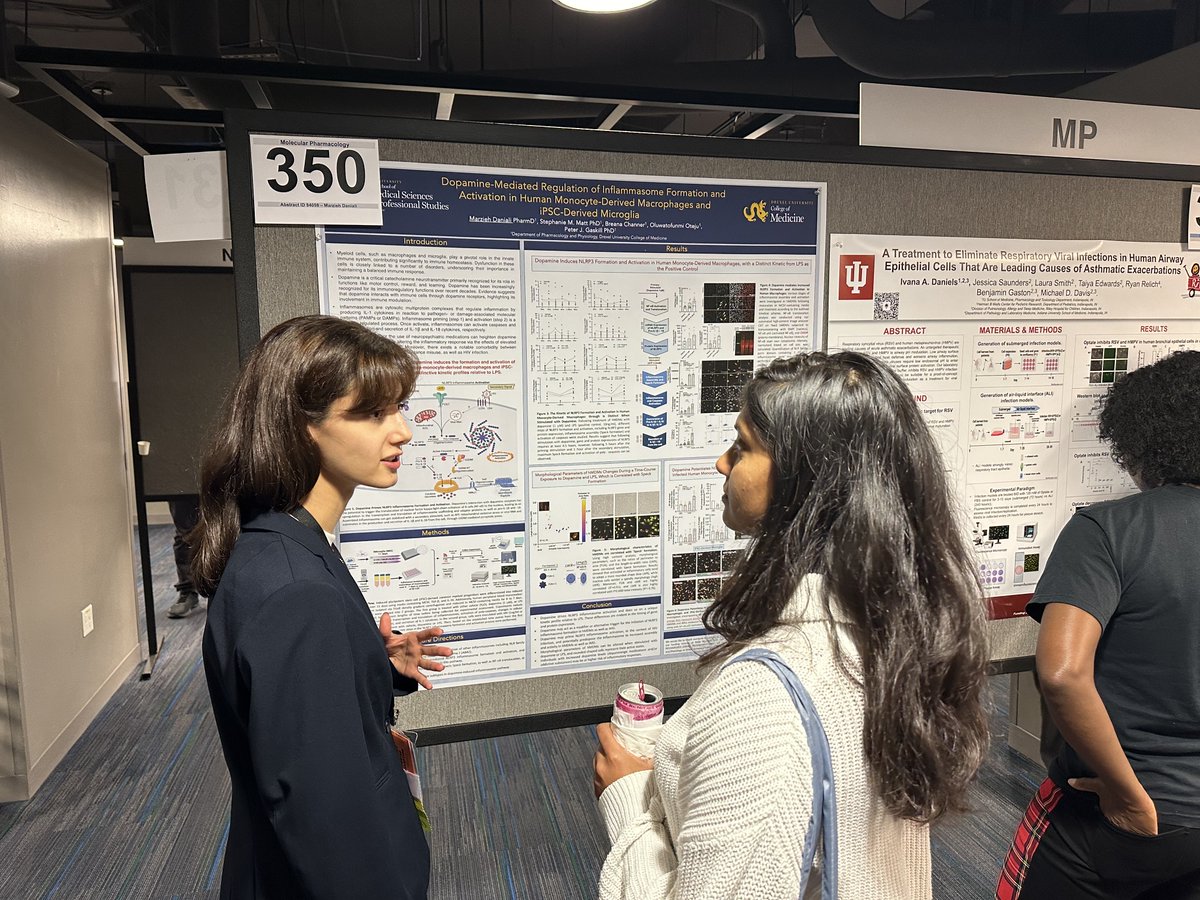 GaskillLab's tweet photo. @ASPET @marzieh_daniali @marzieh_daniali absolutely crushed it tonight at a fantastic poster session @ASPET, followed by her receipt of the Daniel T O'Connor travel award from the @CatecholSociety. So impressive to watch her explain her work so fluidly and with such great energy #proudPI https://t.co/qe7gxxYnvk