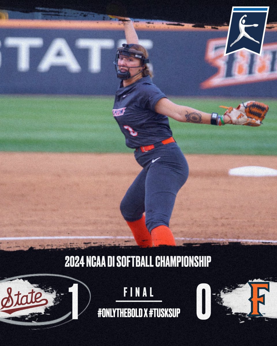 Final from Stanford. 🥎 @Fullerton_SB will look to continue their postseason tomorrow evening after a loss against Mississippi State. #OnlyTheBold x #TusksUp x #NCAASoftball