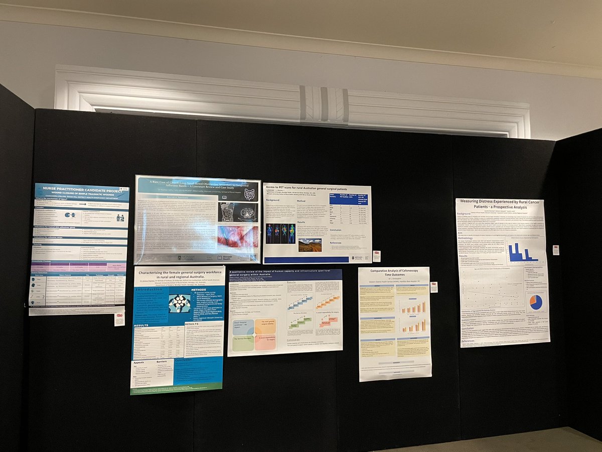 Poster presentations at Victorian Rural Health Conference 2024 #VRHC24