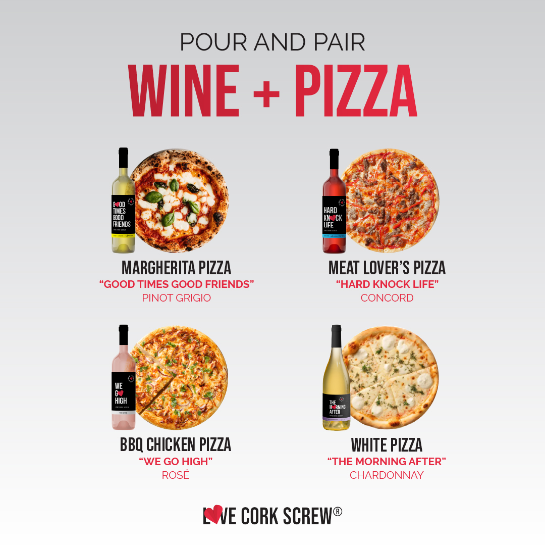 A little pour and pair for tonight's wine down. What's your wine/pizza order ⬇️