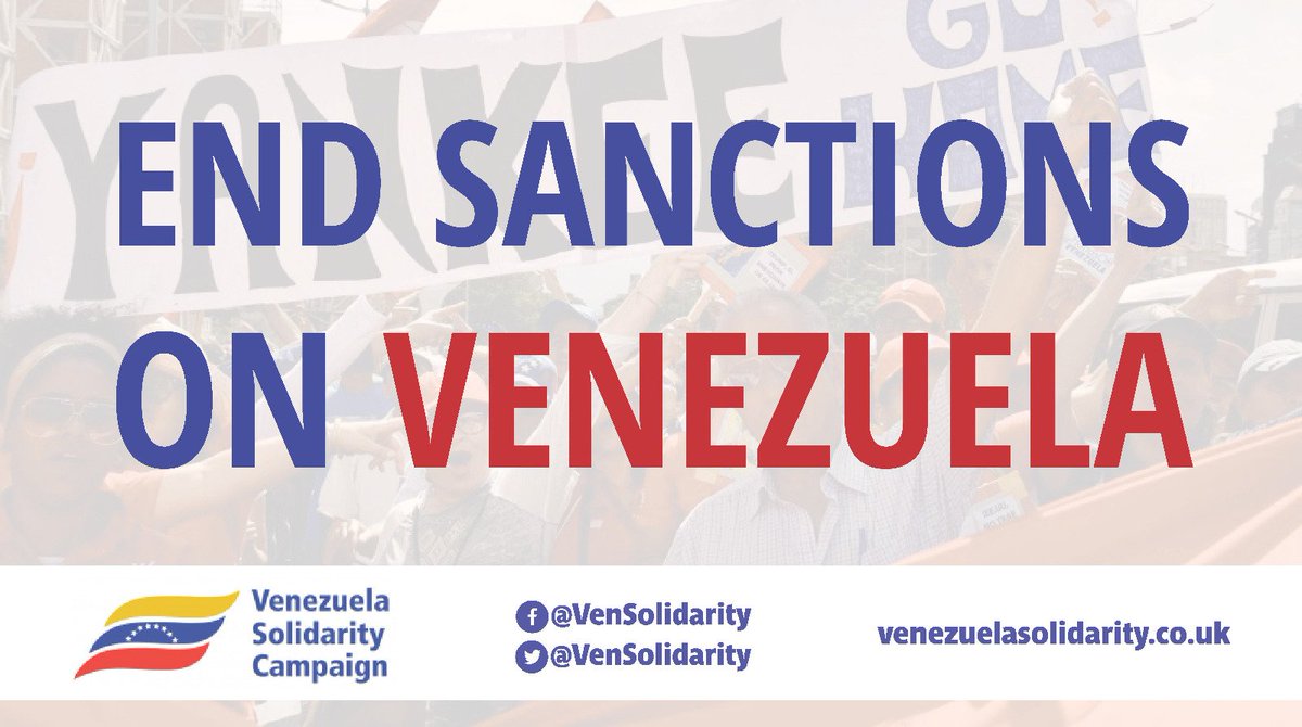 Please support the VSC's work campaigning to stop sanctions against Venezuela, which have caused needless misery and are opposed by an overwhelming majority of the country’s population. You can sign our statement calling for an end to sanctions here: bit.ly/stopvenezuelas…