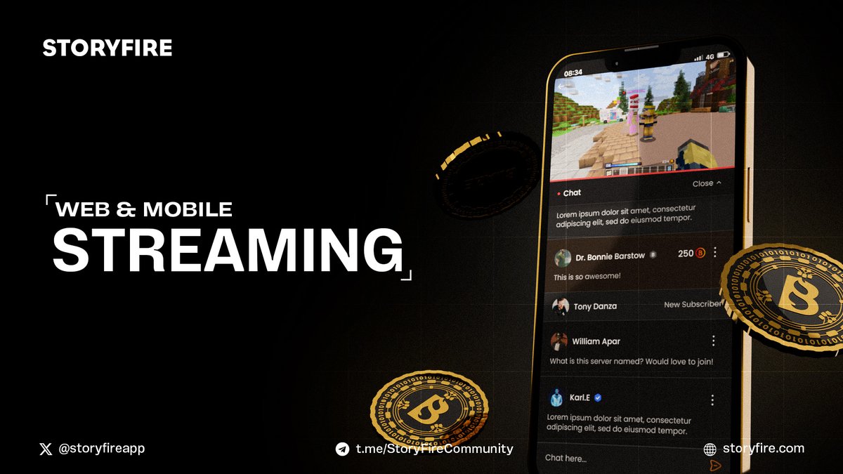 Introducing StoryFire Web & Mobile Streaming! 📲 StoryFire has been growing year on year, with our platform now have over 1M downloads across Apple Store and Google Play! 🚀 With our streaming feature, users will be able to stream their favourite content from gamers,