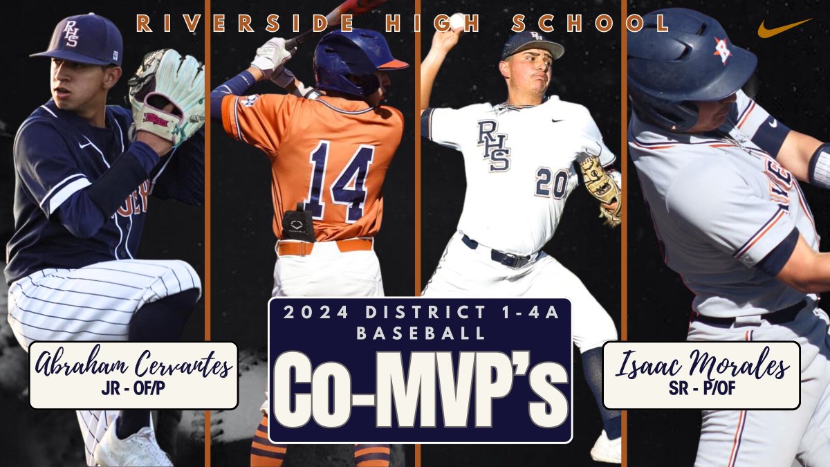 Congratulations to our Co-MVP's for District 1-4A Baseball! #BAM