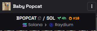 BabyPopCat_CTO's tweet photo. @shahh All it takes it's a like minded cult to run a CTO https://t.co/fjs7PGvLz0