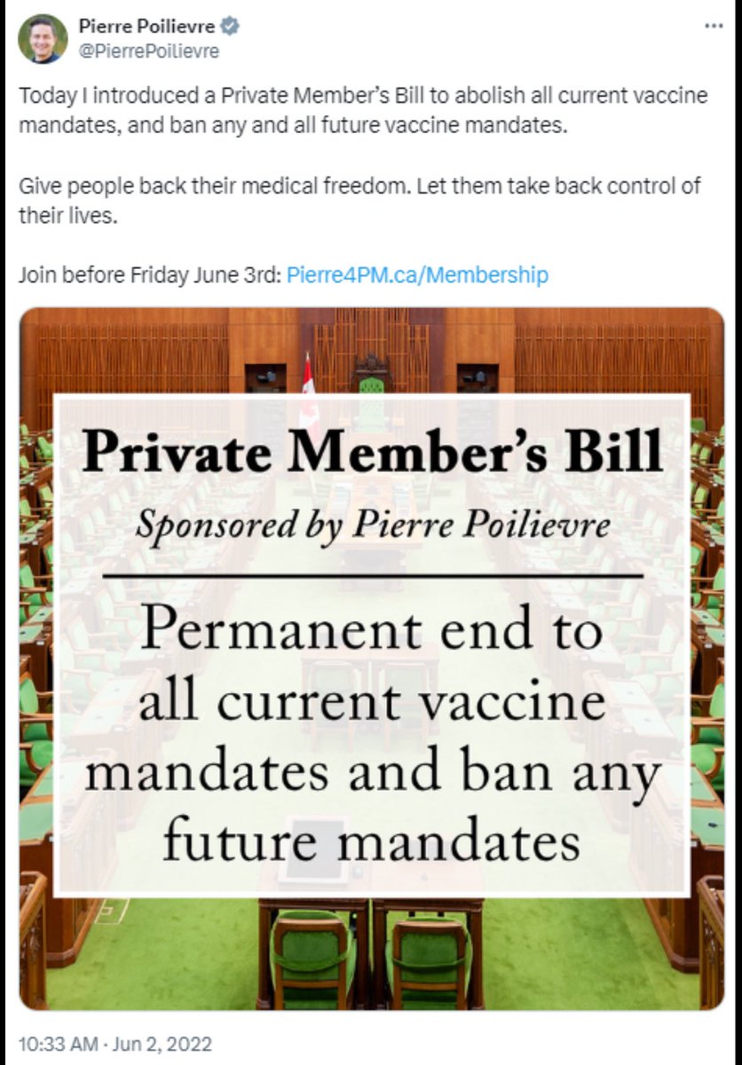 Go for it, 🍁Canada.
Elect the piffleswipe @PierrePoilievre and watch him ban all vaccine mandates, thereby sewering herd immunity.
Take yourselves back to the 18th century.
Watch your children die.
Whooping cough, measles, polio, and on and on and on.
🤷🏼🙄🤷🏼