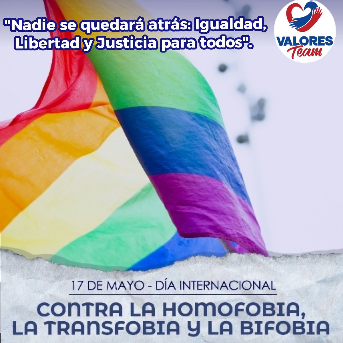 🗣 #Cuba 🇨🇺 17 de mayo 🗓 ✨ Día Internacional contra la Homofobia, la Transfobia y la Bifobia. 👉 Un llamamiento a la unidad, porque solo a través de la solidaridad se puede crear un mundo sin injusticias donde nadie se quede atrás. #ValoresTeam 🕊 #ElAmorEsLey 💖👫👬👭