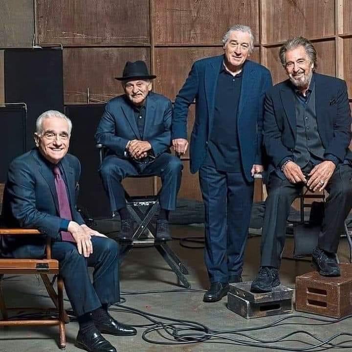 Martín Scorsese, Joe Pesci, Rober de Niro y Al Pacino, 1996.