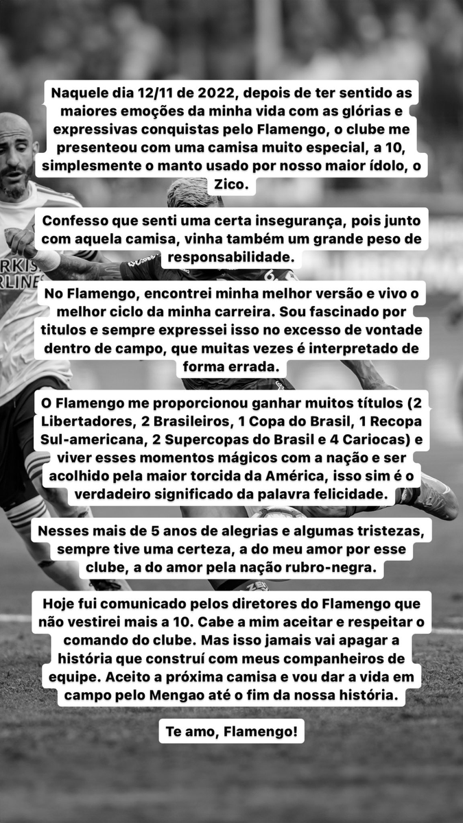 venecasagrande's tweet photo. O pronunciamento oficial de Gabigol. O atacante lamenta ter perdido a camisa 10 do Flamengo, mas não comenta a foto com a camisa do Corinthians. Ou seja, mantém o último posicionamento, alegando que a imagem não é verdadeira. https://t.co/Q1sLGVlfO7