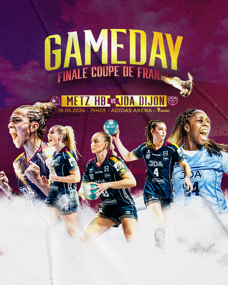 𝗜𝗧’𝗦 𝗧𝗜𝗠𝗘𝗘𝗘𝗘𝗘𝗘𝗘 ! ⚔️

Finale de Coupe de France ! 🤩 Tous ensemble pour aller la chercher 🏆

🆚 @MetzHandball
🕟 19h05
🏟️ Adidas Arena
📺 Retransmission au Palais des Sports
🚪 Ouverture des portes du Palais des Sports à 18h00, accès à la tribune par l’entrée Ouest