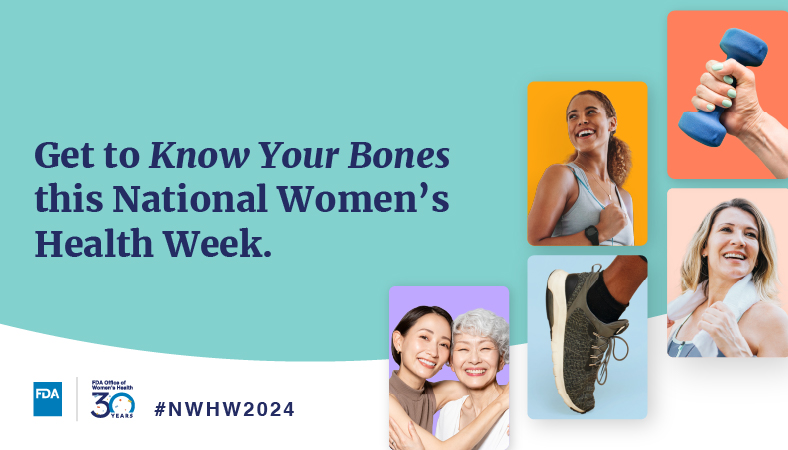 #Osteoporosis is a silent bone disease, which means you may not even know you have it until you break a bone. Getting enough vitamin D, calcium and exercise can help lower your risk. Learn more here: fda.gov/consumers/wome… #NWHW2024 #KnowYourBones