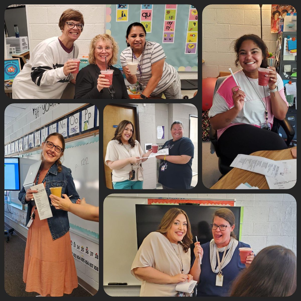 Jo-on-the-Go today made for some very happy staff! 🙌🏻💙💛 Our barista was the sweetest, and drinks were delivered with music and dancing to start this Fri-yay off right! @CougarsCE