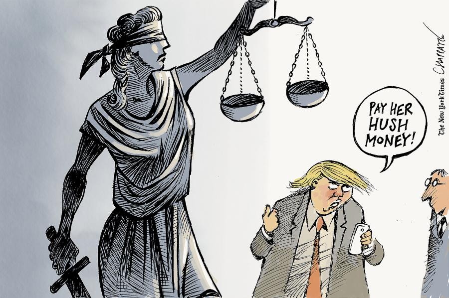 Patrick Chappatte, The New York Times @PatChappatte 
#TrumpTrials