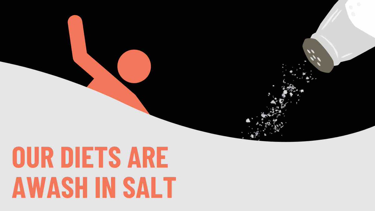 Salt is everywhere. Most people consume double the daily recommended limit of 5mg, or one teaspoon, of salt, leading to preventable heart attacks, strokes and deaths. At @ResolveTSL, we’re working to change that. resolvetosavelives.org/cardiovascular…