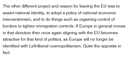 A Telegraph writer dares to think the unthinkable, and says that rejoining the EU might become desirable. (His thesis is that, because the EU will become all horrible and right-wing, the RW loons here will also want to grab a piece of the action. Paraphrased, but not that much.)