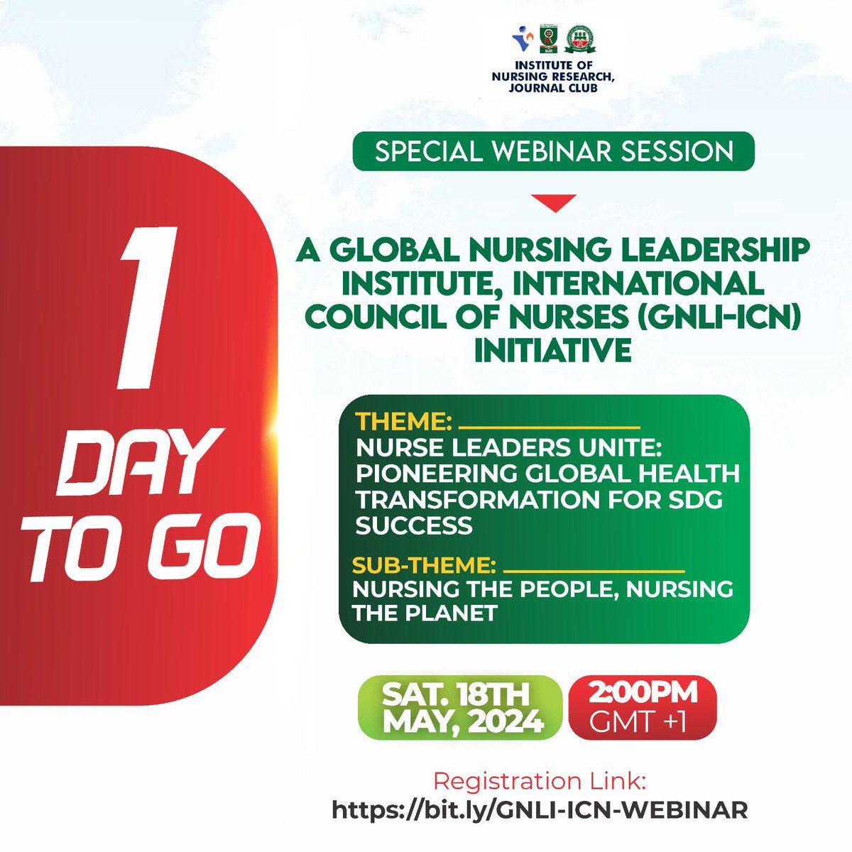 Hearty congratulations to a GNLI @ICNurses and Doctoral Scholar, @cyrusunik1 as he hosts a large community of Nigerian nursing leaders home and abroad in a webinar tomorrow @inrnigeria. You can still be part👇👇👇 bit.ly/GNLI-ICN-WEBIN… See you there!