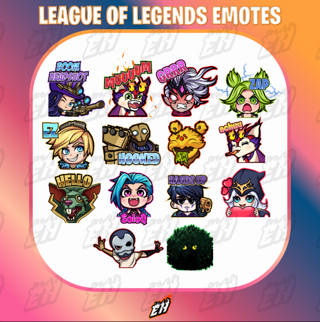 New League of legends emotes made and delivered to @Remix_LoL #leaugeoflegends #emote #twitch #kick #streamer #streaming #graphic #gfx #designer