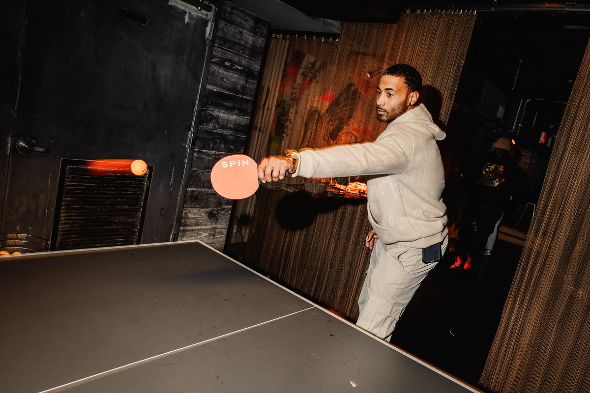 Friday nights hit different with ping pong. Literally. #wearespin