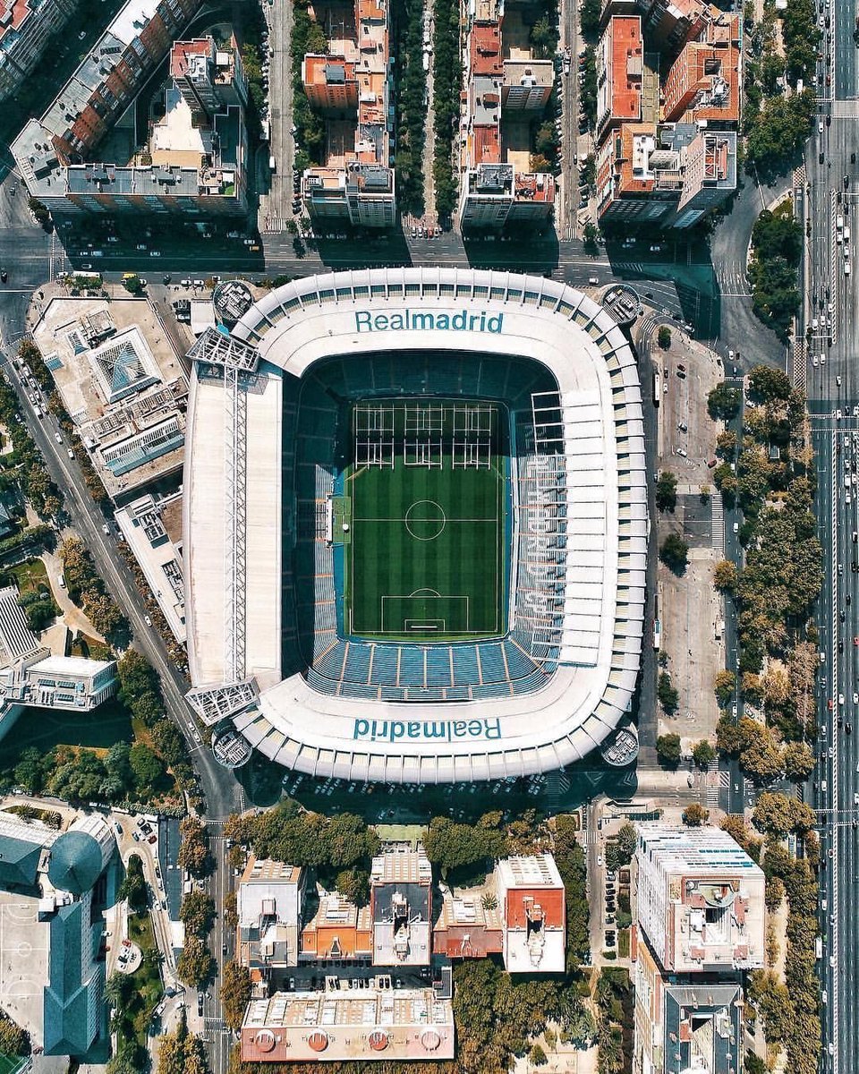 The old Santiago Bernabéu.