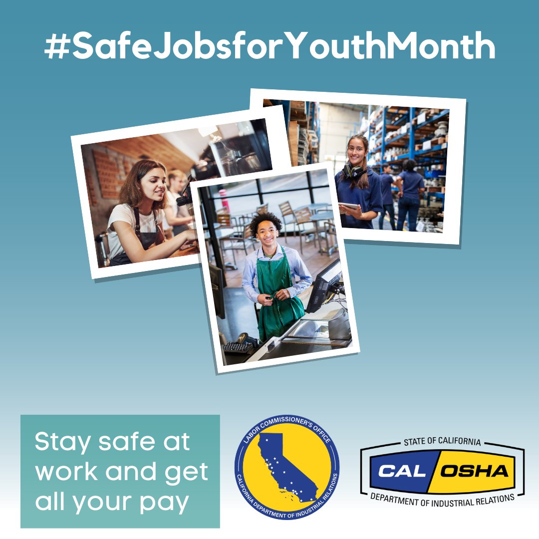 As summer job season approaches for young workers, May is Safe Jobs for Youth Month to make sure young people know their labor rights. Find resources and get involved youngworkers.org/safe-jobs-mont…