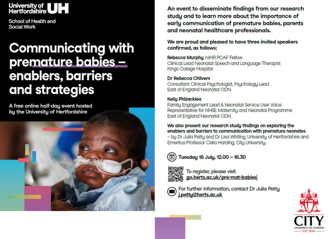 UHChildrensnursing (@uhchildrensnur1) on Twitter photo Hear about our research on communication & premature babies with great guest speakers at our free <a href="/UniofHerts/">University of Hertfordshire</a> online event 16 July 12.00-16.30 with <a href="/petty_julia/">Julia Petty</a> <a href="/LisaWhi35145237/">Lisa Whiting</a> <a href="/CELIAHARDING13/">CELIA HARDING</a> <a href="/Neonatalpsych/">Rebecca Chilvers ๐</a> <a href="/Rebecca_murph29/">Rebecca Murphy</a> & <a href="/KellyPhizacklea/">Kelly Phizacklea</a> Register go.herts.ac.uk/pre-mat-babies Hear about our research on communication & premature babies with great guest speakers at our free <a href="/UniofHerts/">University of Hertfordshire</a> online event 16 July 12.00-16.30 with <a href="/petty_julia/">Julia Petty</a> <a href="/LisaWhi35145237/">Lisa Whiting</a> <a href="/CELIAHARDING13/">CELIA HARDING</a> <a href="/Neonatalpsych/">Rebecca Chilvers ๐</a> <a href="/Rebecca_murph29/">Rebecca Murphy</a> & <a href="/KellyPhizacklea/">Kelly Phizacklea</a> Register go.herts.ac.uk/pre-mat-babies