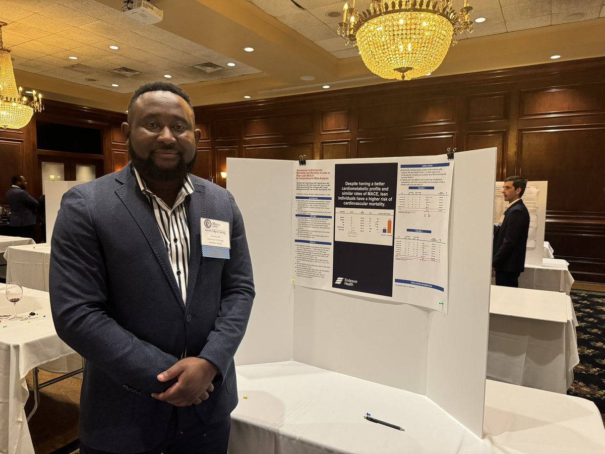 Endeavor Health is thrilled to have had a strong presence at the Illinois ACC Annual Cardiology Fellows-In-Training Poster Presentation and Reception last night. We are incredibly proud of our fellow @viali86 for presenting his research abstract. @IllinoisACC